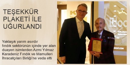 Fındığın Duayeni Azmi Yılmaz’dan KFMİB’ye Veda